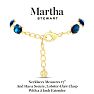 Martha Stewart Oval Crystal Statement Necklace, Blue Image-4