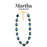 Martha Stewart Oval Crystal Statement Necklace, Blue Image-5