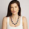 Martha Stewart Oval Crystal Statement Necklace, Blue Image-7