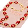 Martha Stewart Oval Crystal Statement Necklace, Red Image-6