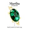 Martha Stewart Oval Crystal Statement Necklace, Green Image-3