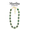 Martha Stewart Oval Crystal Statement Necklace, Green Image-5