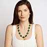 Martha Stewart Oval Crystal Statement Necklace, Green Image-7