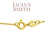 Jaclyn Smith 1/4 Carat Moissanite Solitaire Necklace In Yellow Gold With Free Chain Image-4