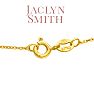 Jaclyn Smith 1/2 Carat Moissanite Solitaire Necklace In Yellow Gold With Free Chain Image-4