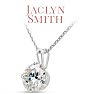 Jaclyn Smith 1 Carat Moissanite Solitaire Necklace In White Gold With Free Chain Image-2