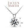 Jaclyn Smith 1 Carat Moissanite Solitaire Necklace In White Gold With Free Chain Image-5