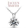 Jaclyn Smith 2 Carat Moissanite Solitaire Necklace In White Gold With Free Chain Image-1