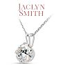 Jaclyn Smith 2 Carat Moissanite Solitaire Necklace In White Gold With Free Chain Image-2