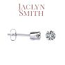 Jaclyn Smith 1/2 Carat Round Moissanite Stud Earrings in White Gold Image-1
