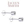 Jaclyn Smith 1/2 Carat Round Moissanite Stud Earrings in White Gold Image-2