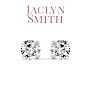 Jaclyn Smith 2 Carat Moissanite Stud Earrings In White Gold  Image-2