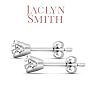 Jaclyn Smith 2 Carat Moissanite Stud Earrings In White Gold  Image-3