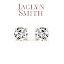 Jaclyn Smith 2 Carat Moissanite Stud Earrings In Yellow Gold  Image-2