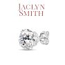 Jaclyn Smith 4 Carat Moissanite Stud Earrings In White Gold. Big, Fiery, Fabulous!  Image-3