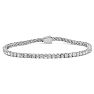 5.82 Carat Lab Grown Diamond Tennis Bracelet In Sterling Silver, 7 Inches Image-1