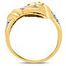 Estate Jewelry Sapphire And Diamond Vintage Wrap Ring In 14 Karat Yellow, Size 7 Image-3
