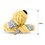 Estate Jewelry Sapphire And Diamond Vintage Wrap Ring In 14 Karat Yellow, Size 7 Image-5