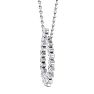 2 Carat Lab Grown Diamond Statement Necklace In Sterling Silver, 18 Inches Image-3