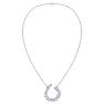 2 Carat Lab Grown Diamond Statement Necklace In Sterling Silver, 18 Inches Image-4