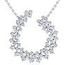 4 Carat Lab Grown Diamond Statement Necklace In Sterling Silver, 18 Inches Image-1