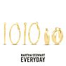 Martha Stewart Everyday Gold Large Hoop Earrings Set of 3 Image-1