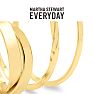 Martha Stewart Everyday Gold Large Hoop Earrings Set of 3 Image-5