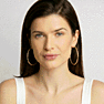 Martha Stewart Everyday Gold Large Hoop Earrings Set of 3 Image-6