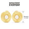 Martha Stewart Everyday Thick Pearl Stud Earrings In Gold Image-2