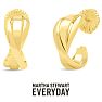 Martha Stewart Everyday Twist Hoop Earrings In Gold Image-1
