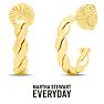 Martha Stewart Everyday Preppy Hoop Earrings In Gold Image-1