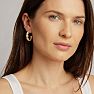 Martha Stewart Everyday Preppy Hoop Earrings In Gold Image-6