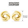 Martha Stewart Everyday Circle Stud Earrings In Gold Image-2