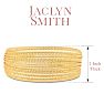 Jaclyn Smith Luminescent Wide Gold Cuff Bracelet Image-3