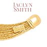 Jaclyn Smith Luminescent Wide Gold Cuff Bracelet Image-4