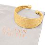 Jaclyn Smith Luminescent Wide Gold Cuff Bracelet Image-6