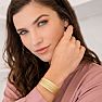 Jaclyn Smith Luminescent Gold Cuff Bracelet Image-8