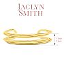 Jaclyn Smith Split Gold Cuff Bracelet Image-3