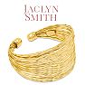 Jaclyn Smith Wide Gold Cuff Bracelet Image-1
