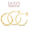 Jaclyn Smith Classic Gold Hoop Earrings Set of 3 Image-3