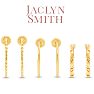 Jaclyn Smith Classic Gold Hoop Earrings Set of 3 Image-4