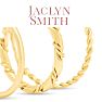 Jaclyn Smith Classic Gold Hoop Earrings Set of 3 Image-5