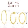 Jaclyn Smith Textured Gold Hoop Earrings Set of 3 Image-2