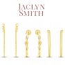 Jaclyn Smith Textured Gold Hoop Earrings Set of 3 Image-4