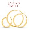 Jaclyn Smith Shiny Gold Hoop Earrings Set of 3 Image-3