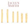 Jaclyn Smith Shiny Gold Hoop Earrings Set of 3 Image-4