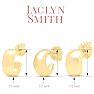 Jaclyn Smith Petite Gold Hoop Earrings Set of 3 Image-2