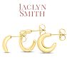 Jaclyn Smith Petite Gold Hoop Earrings Set of 3 Image-3