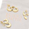 Jaclyn Smith Petite Gold Hoop Earrings Set of 3 Image-6