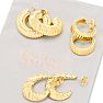 Jaclyn Smith Statement Gold Hoop Earrings Set of 3 Image-6